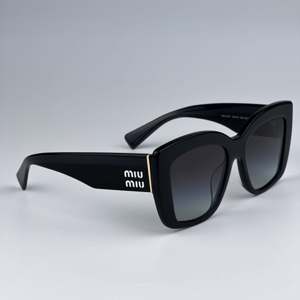 NEW Miu Miu MU04WS 06U5D1 Grey Opal Grey Gradient Women Sunglasses MU 04WS - Picture 5 of 11